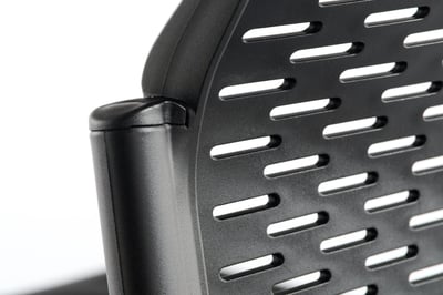 Hochwertige Verarbeitung der Rückenlehne unserer  Paris Stapelstühle