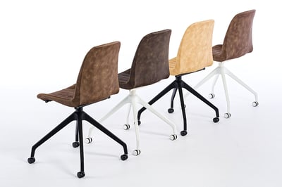 Verschiedene Polsterfarben und Gestellfarben stehen zur Auswahl