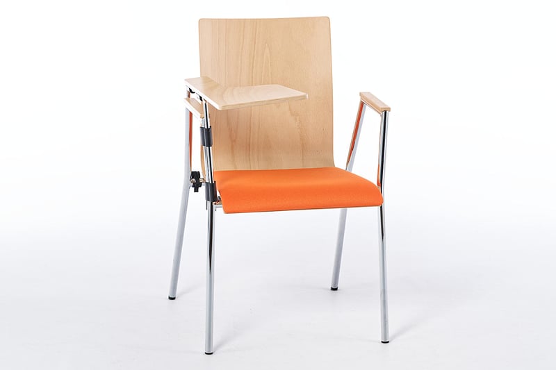 Mit Schreibtablar + Sitzpolster