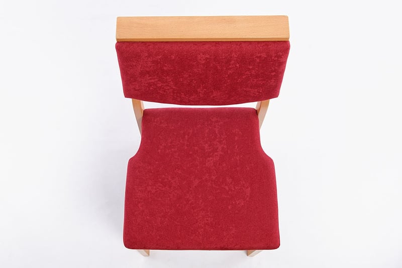 Der bequeme Kirchenstuhl in der Draufsicht