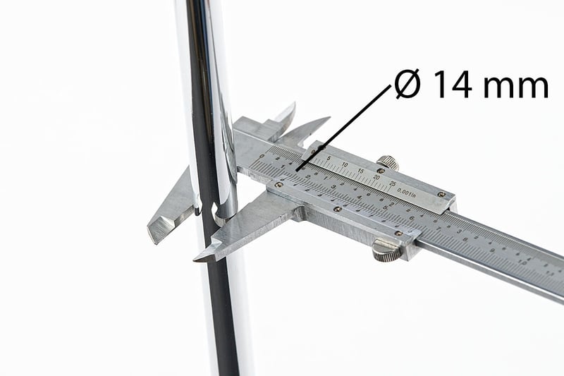 Die Berlin AL SP Kunststoffstühle haben einen Gestelldurchmesser von 14 mm