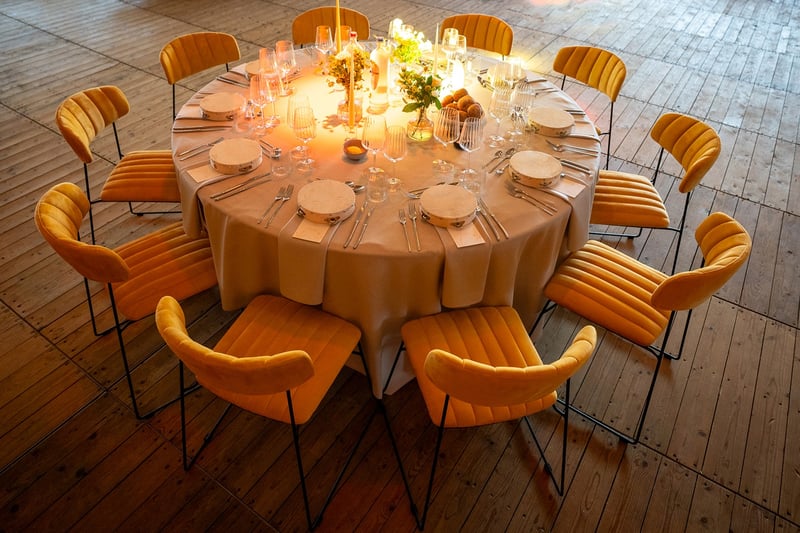 Der Bermuda Kufenstühle werden gerne bei Veranstaltungen genutzt