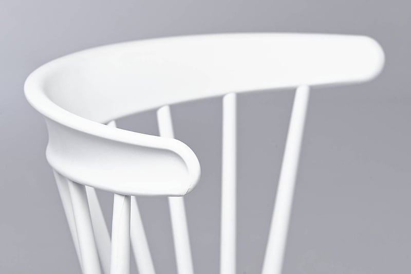 Die abgerundete Rückenlehne ist sehr ergonomisch