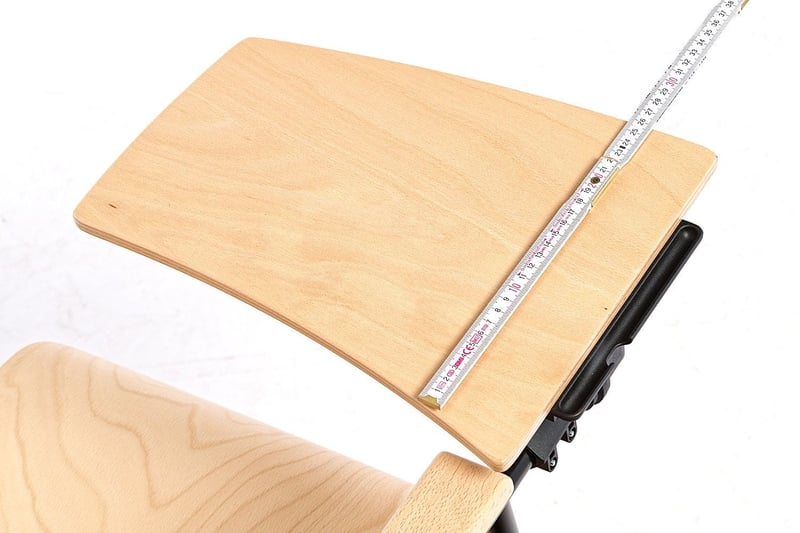 Die Breite der Schreibfläche ist großzügig