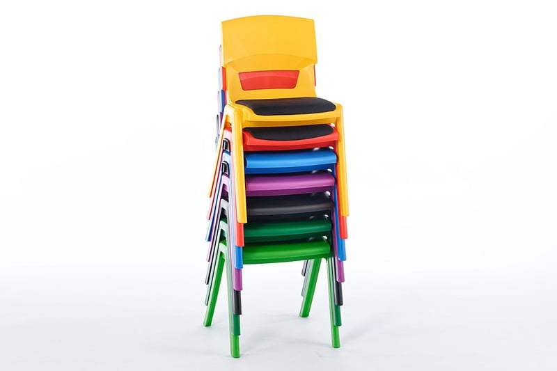 Hoch gestapelt benötigen die Granada KIDS wenig Platz