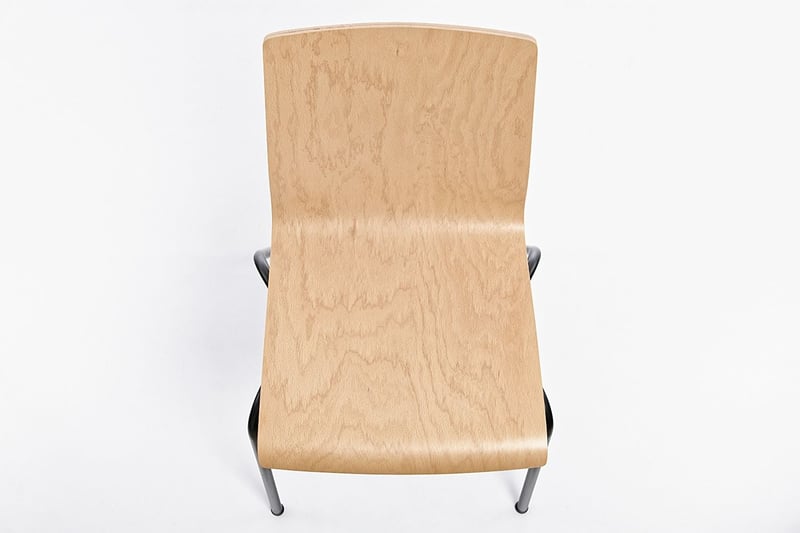 Unser Holzschalenstuhl Havanna in der Draufsicht