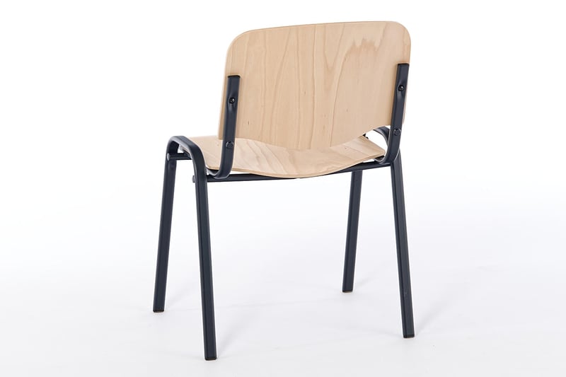 Das Gestell ist stabil mit der Rückenlehne verbunden