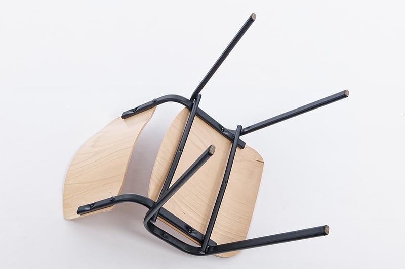 Das Gestell sieht auch von unten sehr stabil aus