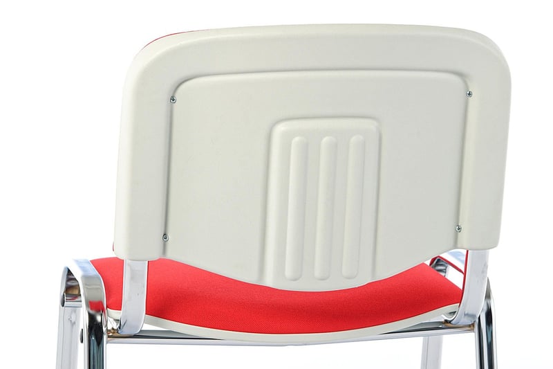 Die Kunststoffrückenlehne kann auch in Grauweiß gewählt werden