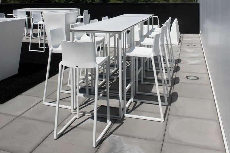 Die robusten Outdoorhocker sind für jeden Außeneinsatz geeignet