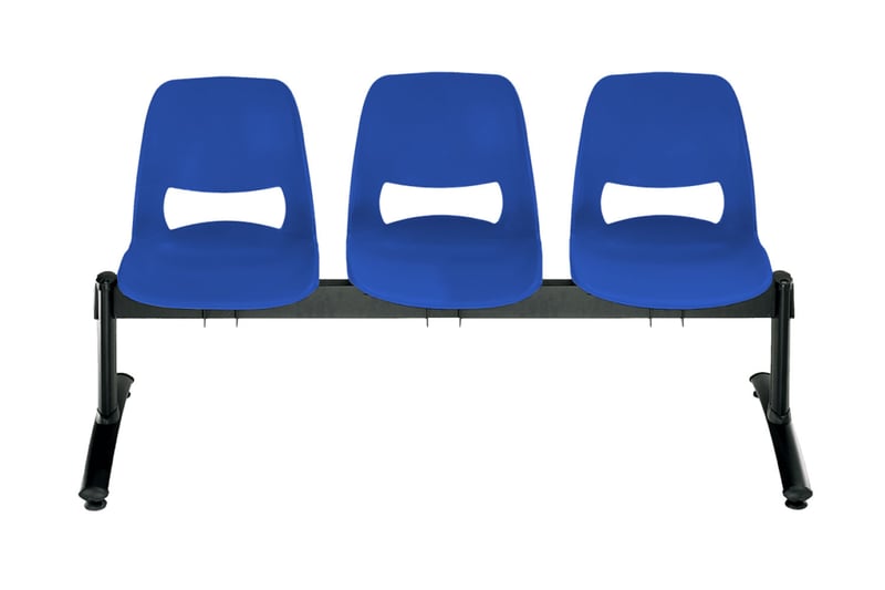 Die Mila Wartebank mit 3 Sitzschalen