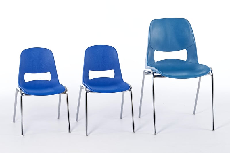 Die Mila KIDS sind mit unseren Mila Kunststoffstühlen perfekt kombinierbar