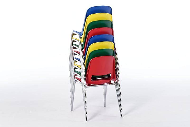 Platzsparend können die Mila KIDS bei Nichtgebrauch gestapelt werden