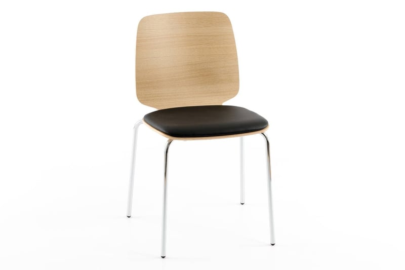 Gestell Polsterung und Sitzschale ergeben ein modernes Design