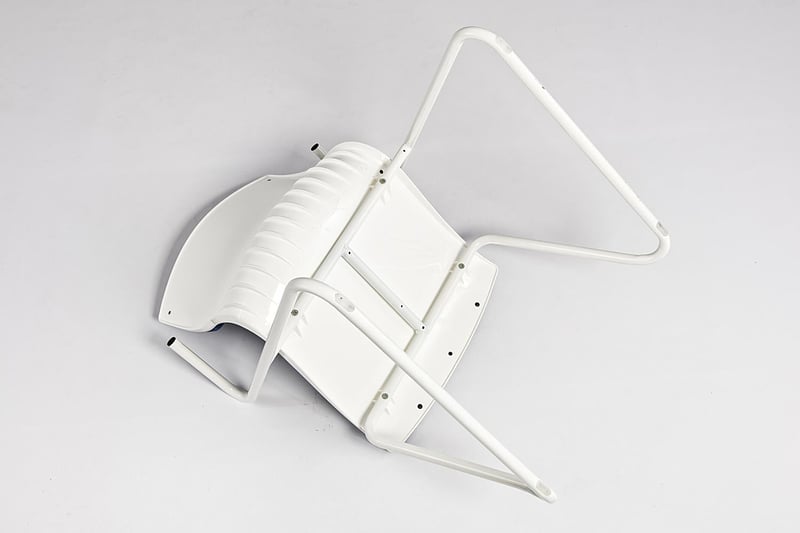 Das sichere Gestell ist von unten gut erkennbar