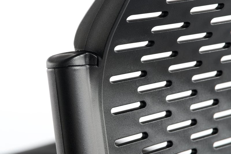 Hochwertige Verarbeitung der Rückenlehne unserer  Paris Stapelstühle