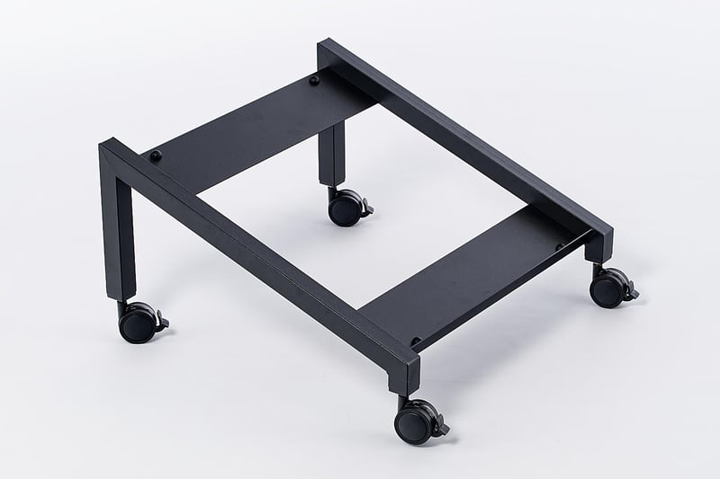 Der Transportwagen kann optional dazubestellt werden