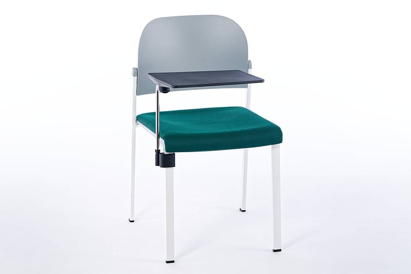 Mit Sitzpolster + Schreibtablar