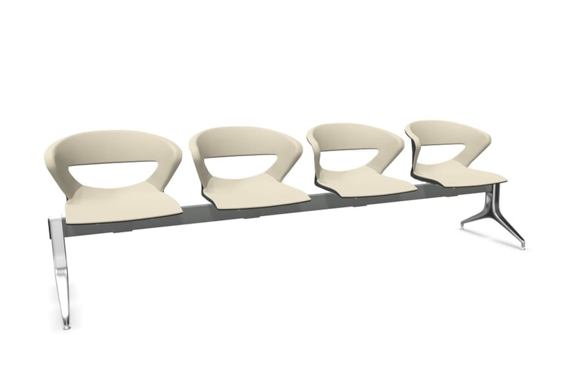 Die Traversenbank Pisa mit gepolsterten Sitz und Rückenpolster