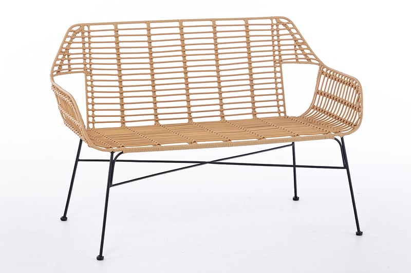 Bequeme PE Rattan Sitzbänke