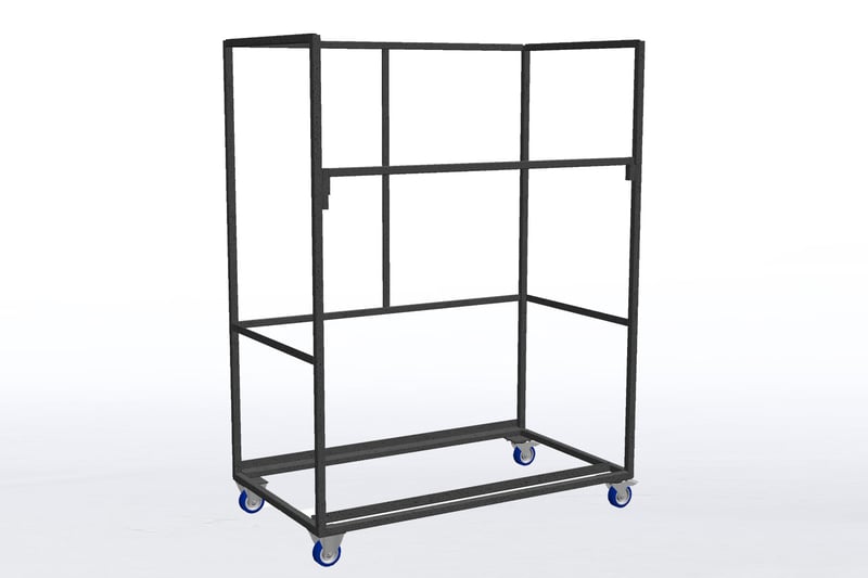 Unsere Sylt Rattanbänke können mit dem Rollwagen transportiert werden