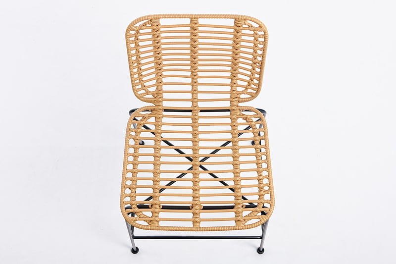 Unser Sylt Barhocker aus PE Rattan in der Draufsicht