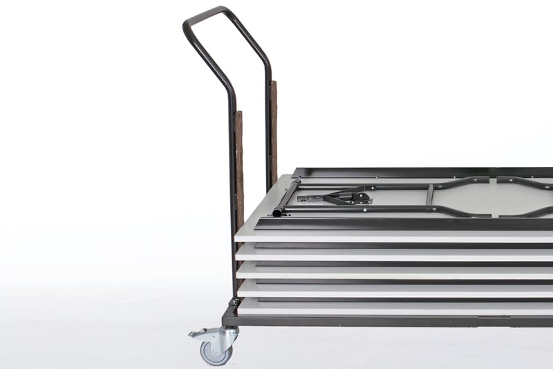 Der optional erhältliche Rollwagen ist sehr praktisch