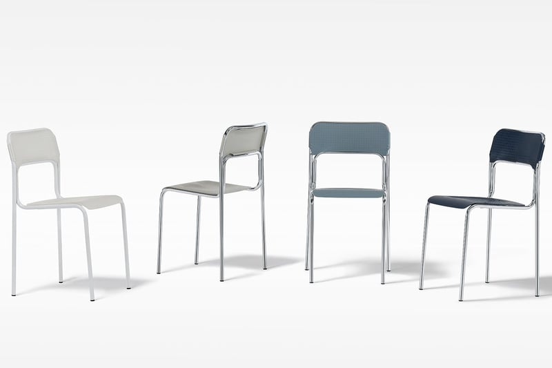 Der Stapelstuhl Togo sieht sehr edel aus