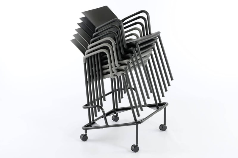 Mit dem optional erhältlichen Rollwagen lassen sich die Vegas schnell transportieren