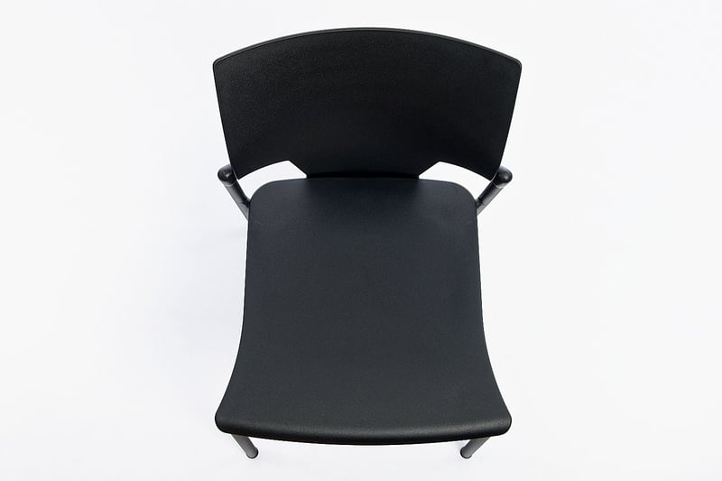 Unser stabiler Kunststoffstuhl Vegas in der Draufsischt