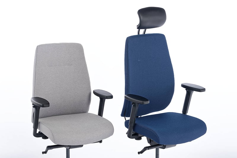 Unsere Zypern Bürodrehstühle können mit und ohne Kopfstütze bestellt werden